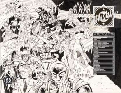 Paris Cullins and Dick Giordano Who‘s Who: The Definitive Directory of the DC Universe #12 Wraparound Cover Origin...