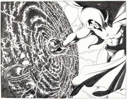 George Perez and Scott Koblish - DC Universe #0 Story Pages 17 & 18 Original Art (DC, 2008).