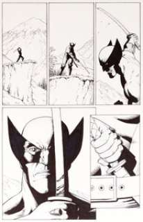 Steve Dillon - Wolverine: Origins Vol 1 #1 Planche de Titre 1 (Marvel, 2006). Steve Dillon Wolverine: Origins Vol 1 #1 Original Art Title Page 1 (Marvel, 2006).