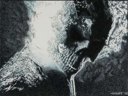 Jeffrey (Jeff) Huet - Ghost Rider Illustration Originale (2012). Jeffrey (Jeff) Huet Ghost Rider Illustration Original Art (2012).