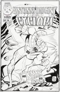 Dave Hoover and Bill Anderson - Uncanny Origins #1 Cover Original Art (Marvel, 1996). ...