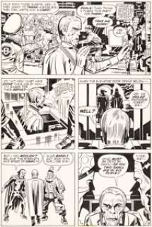 Jack Kirby and D. Bruce Berry - OMAC #2 Story Page 13 Original Art (DC, 1974)....