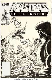 Ron Wilson and Al Milgrom - Masters of the Universe #7 Cover Original Art (Marvel, 1987)....