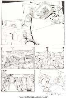 Don Rosa The Life and Times of Scrooge McDuck - Uncle Scrooge #287 Story Page 1 Original Art (Gladstone, 1994).... (Total: 2 Items)