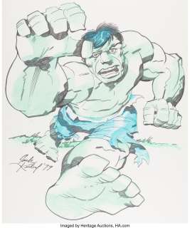 Jack Kirby - Hulk Oversized Illustration Original Art (1979).... | Heritage
