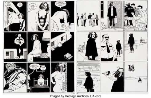 Hernandez, Jaime - Jaime Hernandez Love and Rockets #40 Story Pages 15-16 Maggie Original Art (Fantagraphics, 1993).... (Total: 2 Original Art)