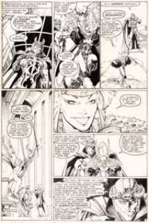 Adams, Arthur - Arthur Adams, Mike Mignola, and Al Gordon X-Men Annual #9 Story Page 16 Original Art (Marvel, 1985)....