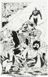 Rouleau, Duncan - Duncan Rouleau and Marlo Alquiza Action Comics #785 Page 7 Original Art (DC, 2002). ...