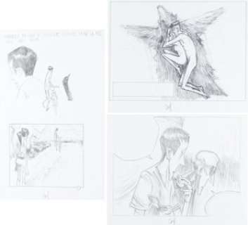 Oriol La Peau de l’Ours (Bearskin) #1 Preliminary Original Art Group of 3 (Dargaud, 2012).... (Total: 3 Original Art) | Heritage