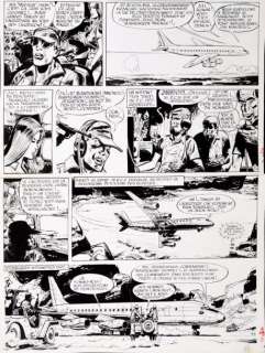 Jije (Joseph Gillain) | JIJE Tanguy et Laverdure - Un DC8 a disparu Encre de chine pour&hellip | Coutau Bégarie