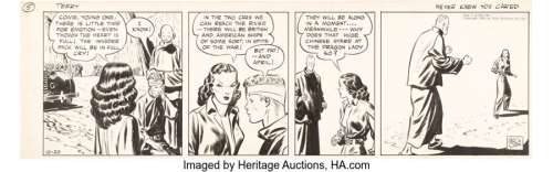 Caniff, Milton | Milton Caniff Terry and the Pirates Daily Comic Strip Original Art dated 10-20-39 (News Syndicate Co., 1939). ... | Heritage