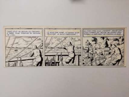 De Moor, Bob | De Moor, Bob - Originele strook - Cori le mousaillon - Sous le drapeau de la Compagnie - (1952) | Catawiki