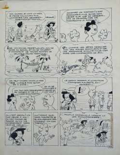 Greg | Greg - Planche originale - Gag 104 - Vacances à la mer - (1960) | Catawiki