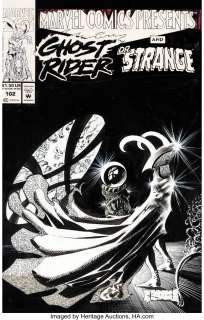 Kieth, Sam | Sam Kieth Marvel Comics Presents #102 Doctor Strange and Ghost Rider Cover Original Art (Marvel, 1992). ... | Heritage