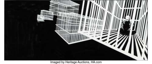 Miller, Frank - Frank Miller Mefisto in Onyx Harlan Ellison Cover Original Art (Mark V. Ziesing Books, 1994). ...