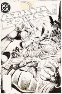 García-Lopez, José Luis - José Luis García-Lopez Atari Force #2 Cover Original Art (DC, 1984)....