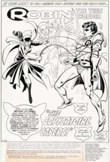 Novick, Irv | Irv Novick and Vince Colletta Batman Family #8 Robin Splash Page 1 Original Art (DC, 1976).... | Heritage