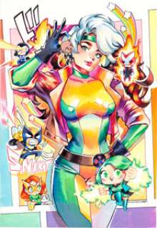 Marvel Artist - Rian Gonzales X-Men #1 Rogue Variant Cover Original Art (Marvel, 2021)....