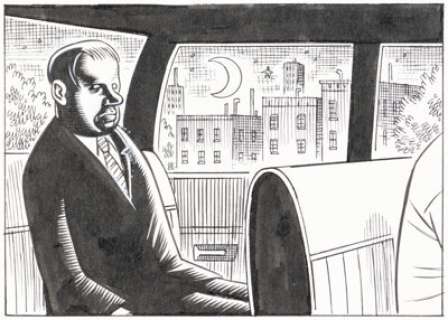 Clowes, Daniel | Daniel Clowes Duplex Planet: Not a Lie from My Mouth Trading Card Illustration #7 Original Art (Kitchen Sink Press... | Heritage