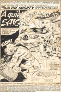 Buscema, Sal | Sal Buscema and Joe Staton Avengers #131 Mantis Splash Page 1 Original Art (Marvel, 1975).... | Heritage