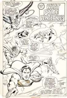 Buckler, Rich - Rich Buckler and Jerry Ordway All-Star Squadron #4 Splash Page 14 Original Art (DC, 1981)....