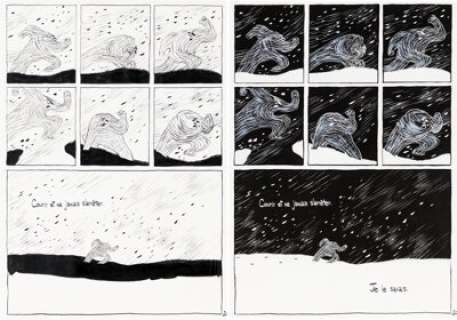 Pedrosa, Cyril - Cyril Pedrosa Trois Ombres (Three Shadows) Story Page 203 Original art and Print Group of 2 (Delcourt, 2007). ... (Total: 2 Original Art)