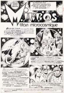 Mitton, Jean-Yves - Jean-Yves Mitton Titans #35 Title Page 35 Original Art (Lug, 1981). ...