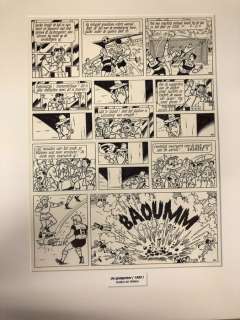 Studio Vandersteen - Paul Geerts | Studio Vandersteen / Paul Geerts - Originele pagina (p.38) - Suske en Wiske 225 - De goalgetter - (1990) | Catawiki