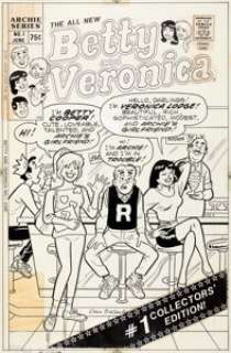 Dan DeCarlo - Betty and Veronica #1 Cover Original Art (Archie, 1987)....