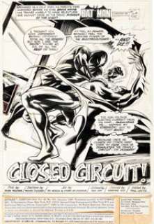 Irv Novick And Frank McLaughlin | Batman #331 Splash Page 1 Original Art (DC, 1984). | Heritage