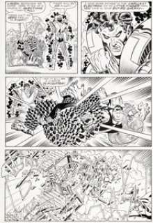 Keith Pollard and Joe Sinnott Fantastic Four #319 Story Page 11 Beyonder Original Art (Marvel, 1988).