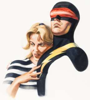 Steve Rude Nexus: Nightmare In Blue #4 (Nexus #98) Back Cover Painting Original Art (Dark Horse, 1997).