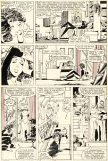 John Byrne and Terry Austin The X-Men #129 Story Page 11 Kitty Pryde and Emma Frost Original Art (Marvel, 1980).