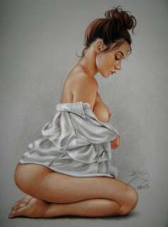 Sly | Sly - Original drawing in colour - Nude women - Size: 31 x 42 cm. - (2023) | Catawiki