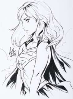 Artgerm (Stanley Lau) - Supergirl Illustration Original Art (2019).