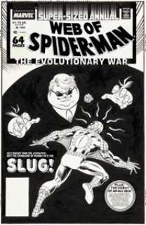 Alex Saviuk and John Romita Sr. Web of Spider-Man Annual #4 Cover Original Art (Marvel, 1988). (Total: 2 Original Art)