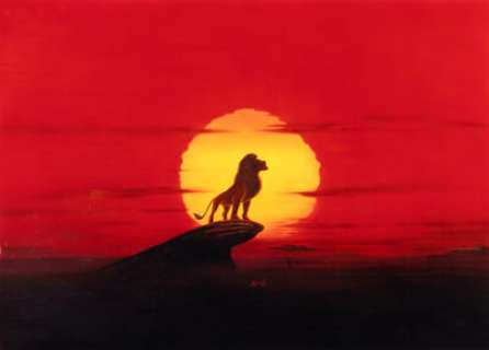 The Lion King (Buena Vista, 1994), Original Movie Poster Artwork by Brian Bysouth. | Heritage