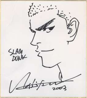 Takehiko Inoue‘s Hand-Drawn Shikishi "SLAM DUNK" Hanamichi Sakuragi