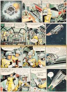 Frank Hampson Eagle Vol.1 #6 Dan Dare Story Page 2 Original Art (Hulton Press, 1950).