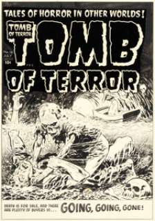 Lee Elias Tomb of Terror #16 Cover Original Art (Harvey, 1954). | Heritage