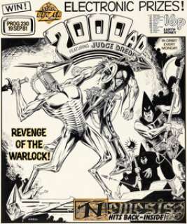 Kevin O’Neill 2000 AD Prog #230 Nemesis The Warlock Cover Original Art (IPC, 1981). | Heritage