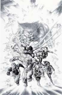 Mike Deodato Jr. Uncanny X-Force #19.1 "Age of Apocalypse" Cover Original Art (Marvel, 2012).