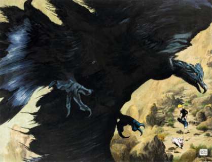 Doug Wildey Jonny Quest Classics #1 Wraparound Cover Painting Original Art (Comico, 1987).