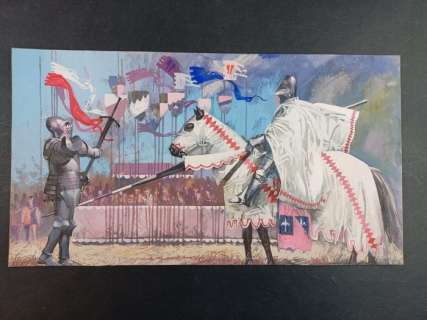 Faganello, Bruno | Faganello, Bruno - Illustrazione originale "Il Torneo" | Catawiki