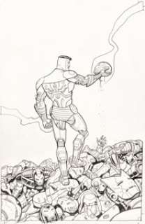 Ty Templeton Superior Iron Man #1 Variant Cover Original Art (Marvel, 2015).