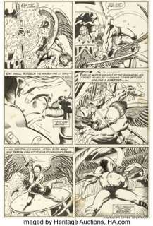 Barry Smith and Sal Buscema Conan the Barbarian #9 Story Pages 16-18 Original Art (Marvel, 1971). (Total: 3 Original Art) | Heritage