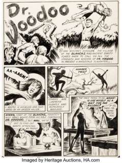 Mac Raboy Whiz Comics #13 Dr. Voodoo Story Page 1 Original Art (Fawcett, 1941).