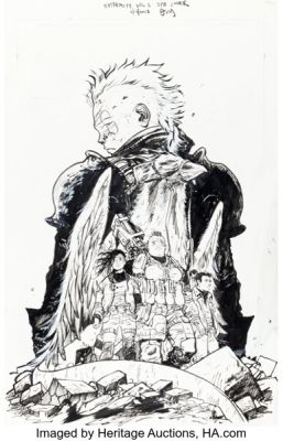 Daniel Warren Johnson Extremity Vol. 2 "Warrior" Trade Paperback Cover Original Art (Image/Skybound, 2017). | Heritage