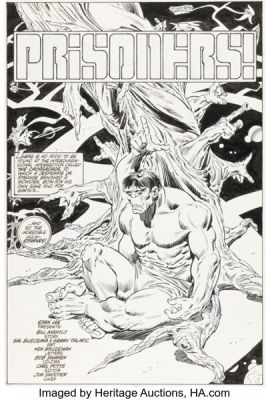 Sal Buscema and Gerry Talaoc The Incredible Hulk #304 Splash Page 10 Original Art (Marvel, 1985). | Heritage