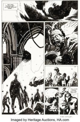 Mike Mignola Hellboy: Conqueror Worm #2 Story Page 21 Original Art (Dark Horse, 2001). | Heritage